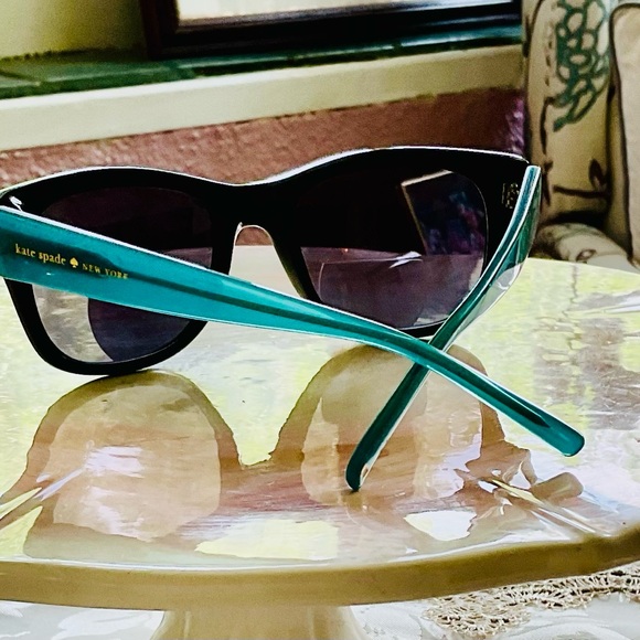 KATE SPADE  York  Black and Teal Sunglasses - Picture 1 of 6